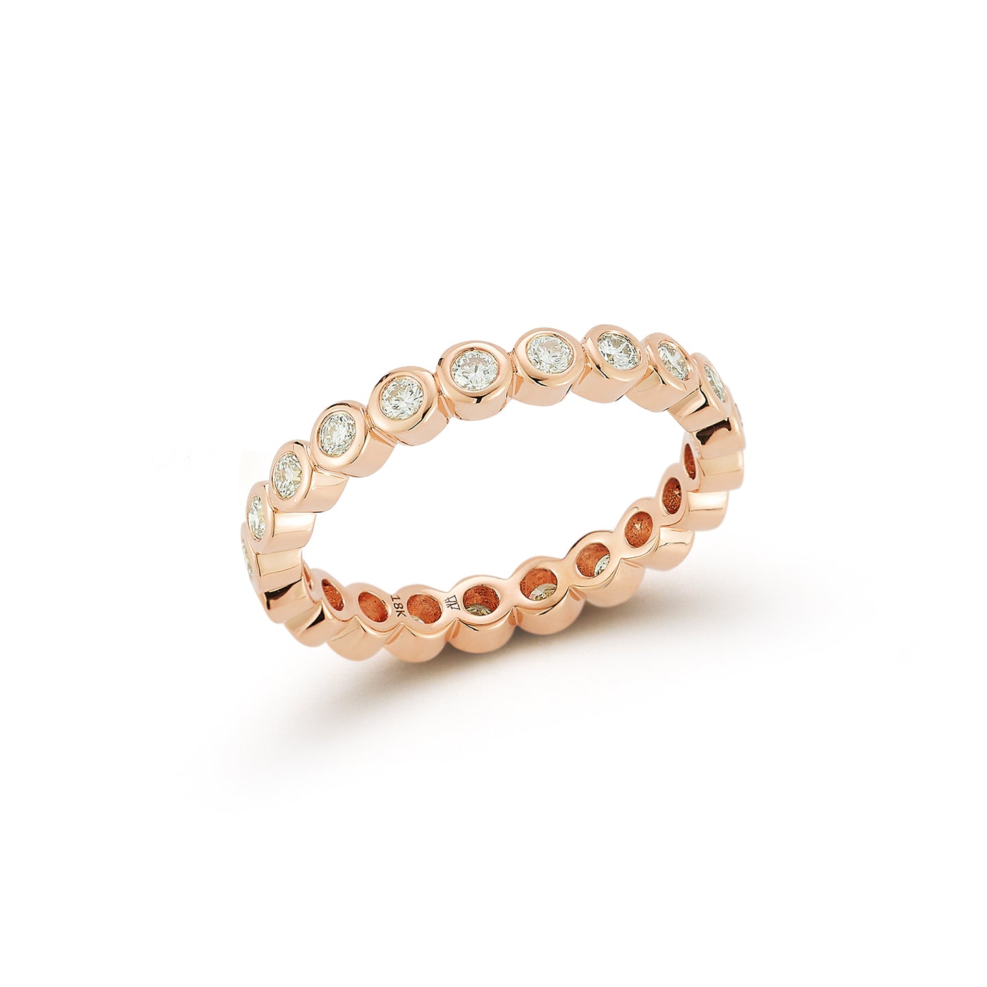 WF CLASSIC 18K BEZEL SET DIAMOND RING