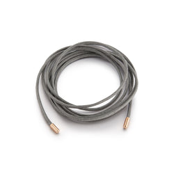 WAXED COTTON GREY, WHITE OR BLACK CORD WITH ROUND CAP