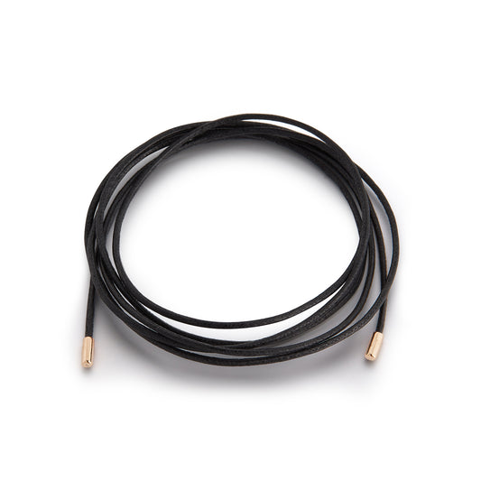 WAXED COTTON GREY, WHITE OR BLACK CORD WITH ROUND CAP