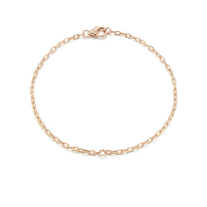 18K GOLD 2.2MM CHAIN WITH SINGLE LINK FOR MINI CHARM