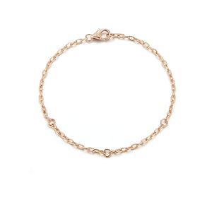 18K GOLD 2.2MM CHAIN WITH THREE LINKS FOR MINI CHARM