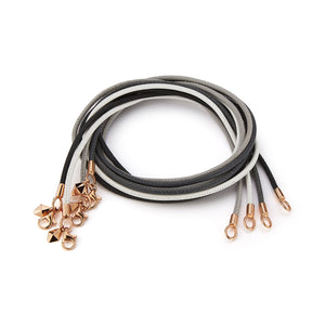 SYDNEY NAPA LEATHER CORD WITH 18K ROSE GOLD CLASP