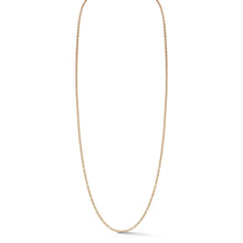 18K ROSE GOLD CABLE CHAIN NECKLACE