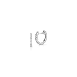 WF CLASSIC 18K DIAMOND SINGLE ROW HUGGIES