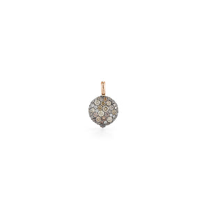 OC X WF 18K SMALL CHAMPAGNE DIAMOND PEBBLE LOCKET