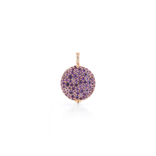 OC X WF 18K MEDIUM AMETHYST PEBBLE LOCKET