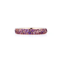 OC X WF 18K GOLD AND PURPLE AMETHYST BAND RING