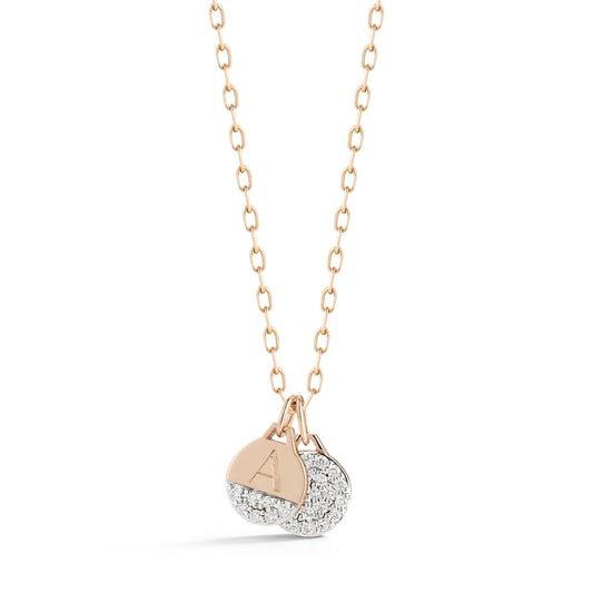 DORA 18K GOLD ALL DIAMOND MINI DISC