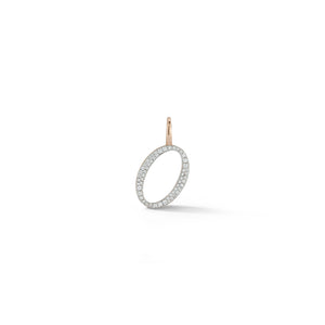 WOOLF 18K ROSE GOLD AND DIAMOND INITIAL AND NUMBER CHARMS