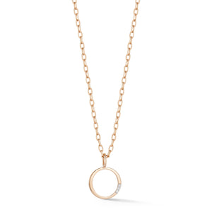 WOOLF 18K ROSE GOLD AND DIAMOND MINI INITIAL AND NUMBER CHARMS