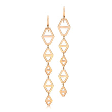 KEYNES 18K FIVE DROP SIGNATURE HEXAGON EARRING