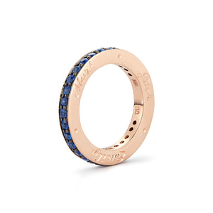 GRANT 18K 3MM SAPPHIRE BAND RING