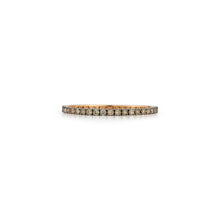 WF CLASSIC 18K GOLD AND CHAMPAGNE DIAMOND ETERNITY BAND RING