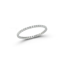 WF CLASSIC 18K GOLD AND DIAMOND ETERNITY BAND RING